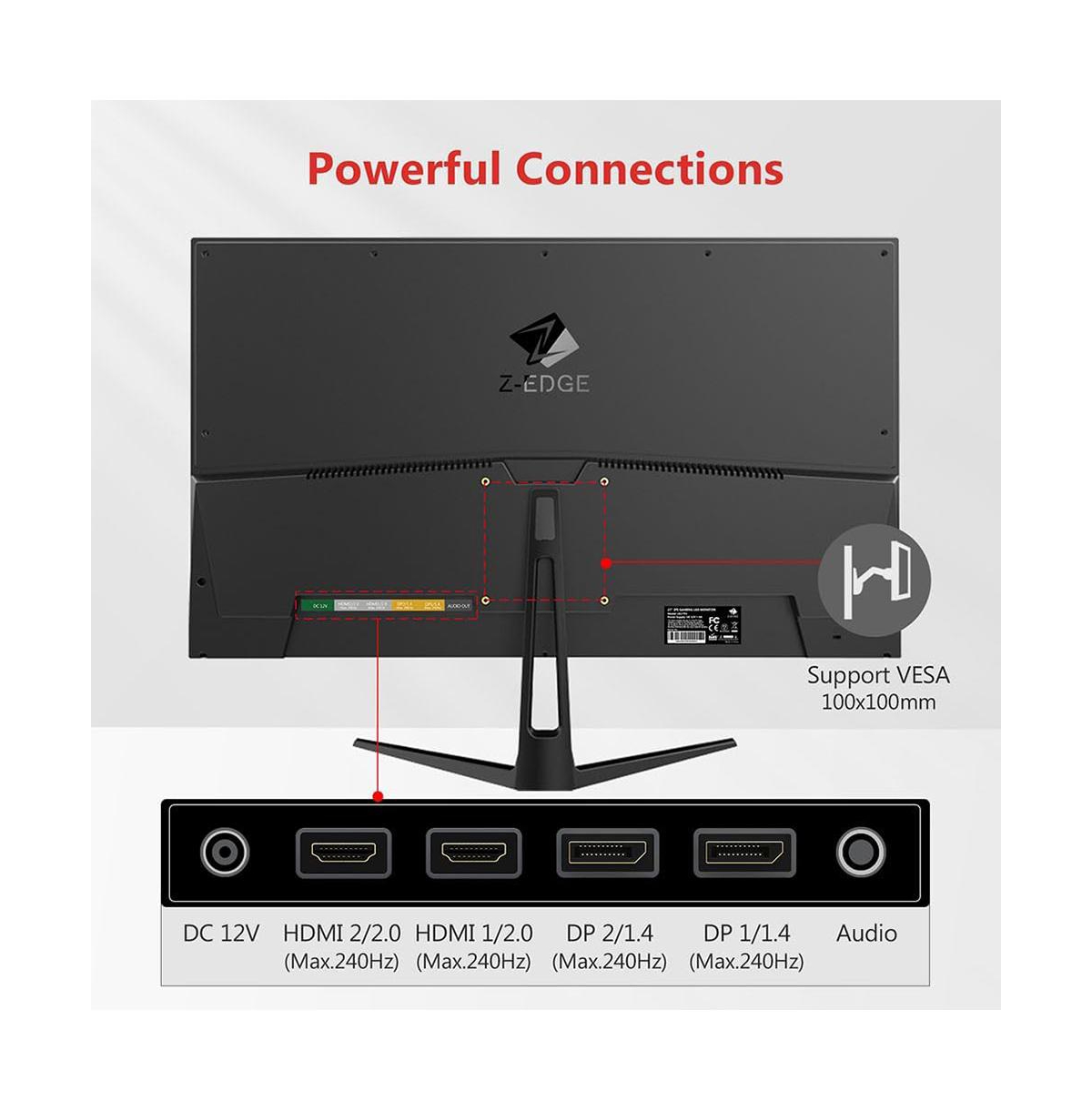 Z-edge inch 1080P Full Hd 240Hz 1ms Ips Gaming Monitor