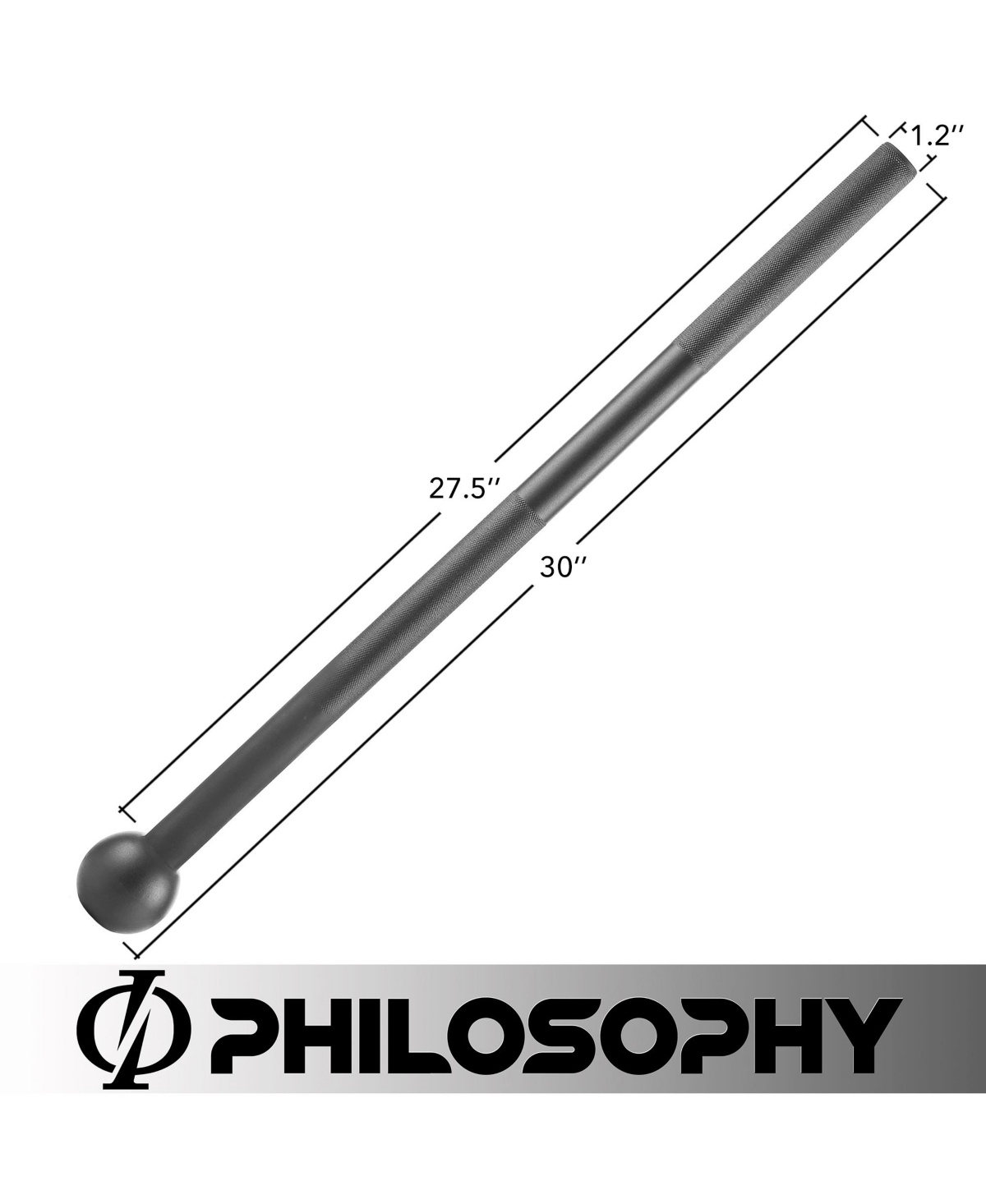 Philosophy Gym Steel Mace Bell 5 Lb, Mace Club for Strength Training, Functional Full Body Workouts
