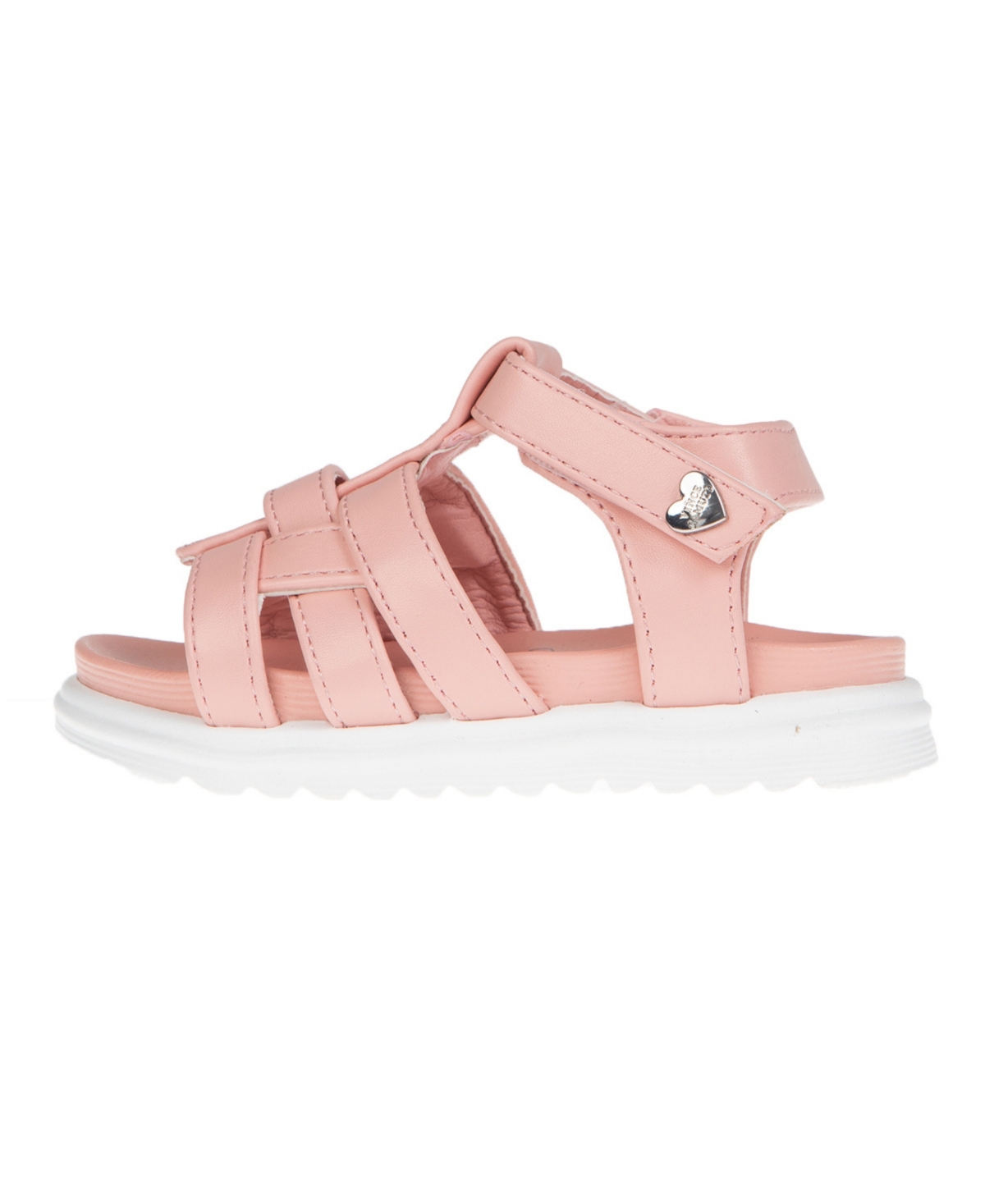 Vince Camuto Toddler Girl's Platform Sandal With Vc Heart Rivet Polyurethane Sandals In Pink