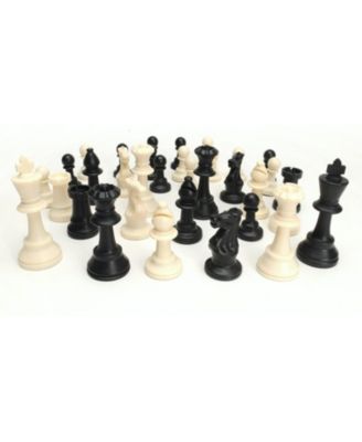 WE Games Tournament Chess Set, Roll-up Board, Weighted Pieces 3.75 in. King