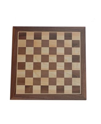 Old School Brown and Natural Wooden Checkers Set -11.75 in.