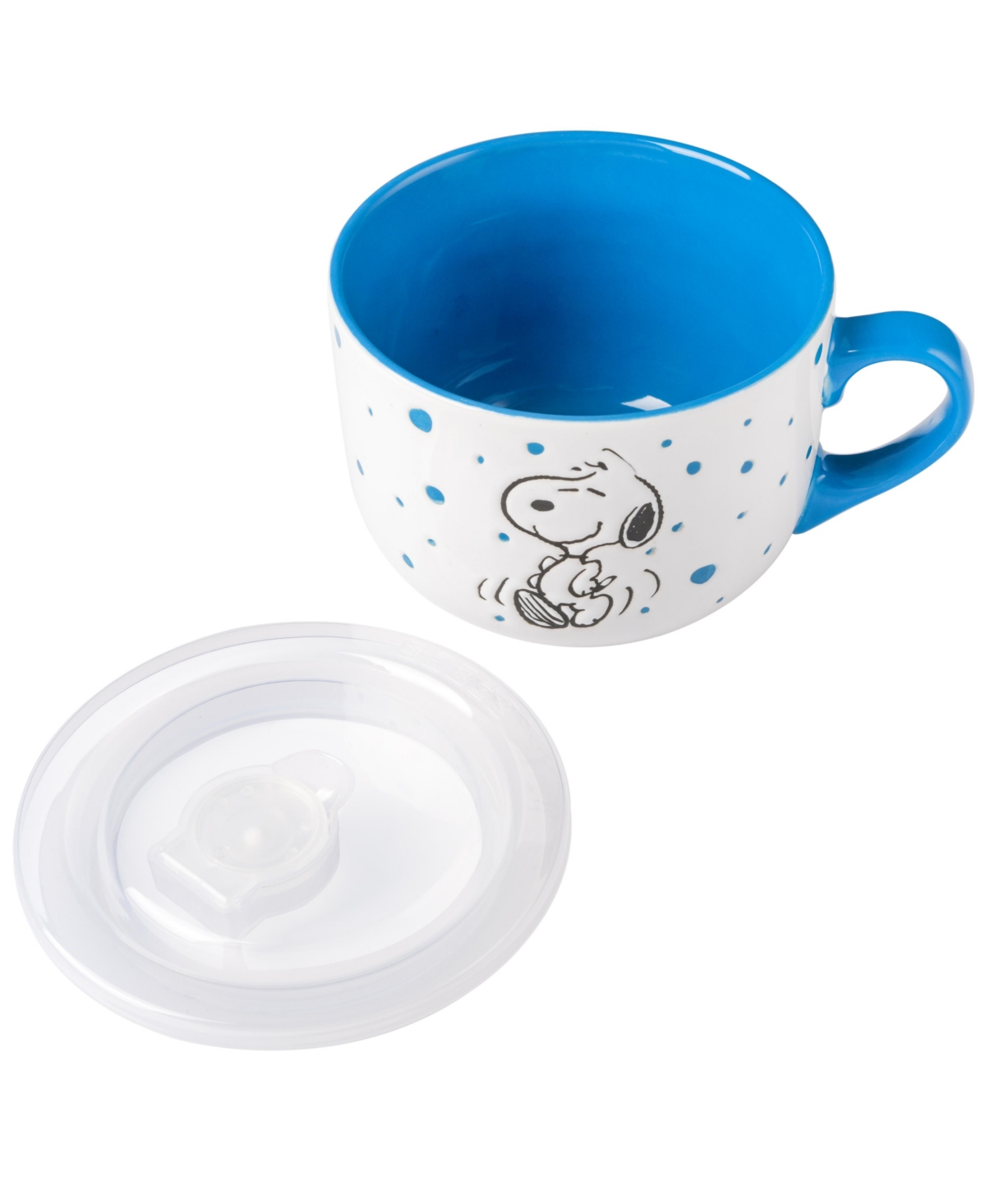 Peanuts 4 Pack Soup Bowls w/ Lids - 4 assorted colors