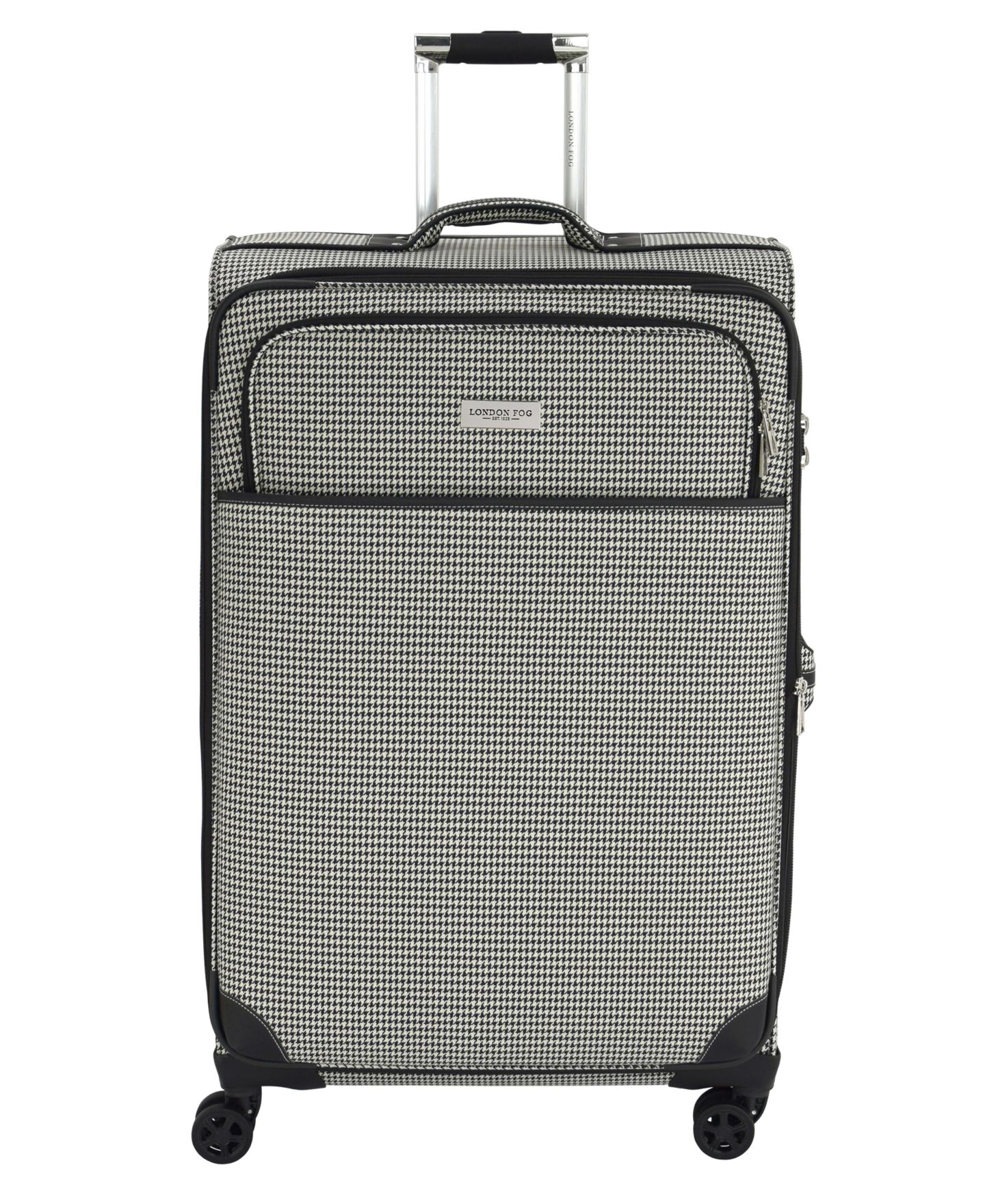 Чемоданы London Fog Cambridge Luggage Collection, цвет: Чёрный белая гусиная лапка — фото 1