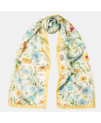 Primavera - Long Satin Silk Scarf for Women