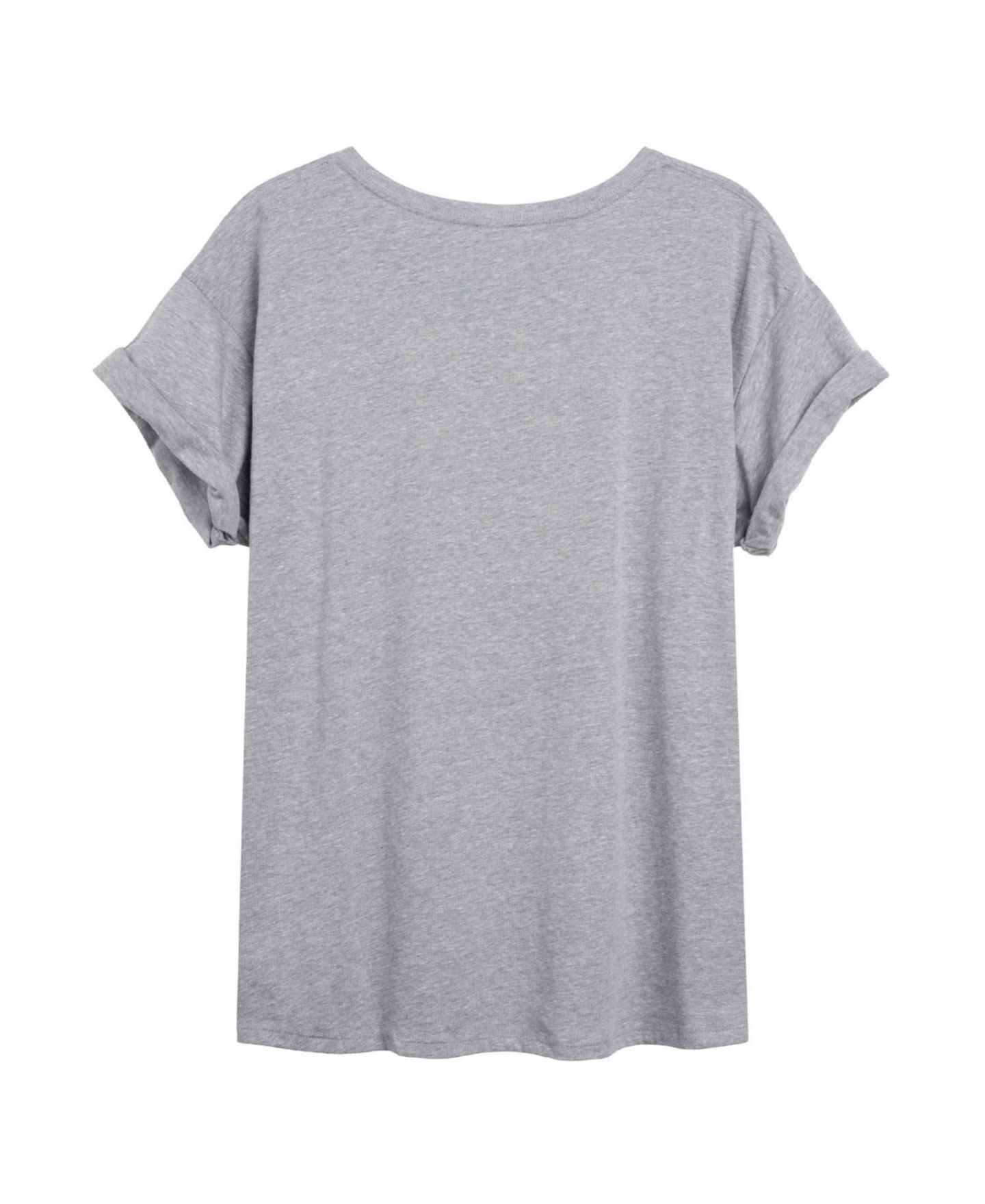 Женская футболка Hybrid Apparel Trendy Juniors MLP Love Graphic Oversized, цвет: Меланжевый серый — фото 2