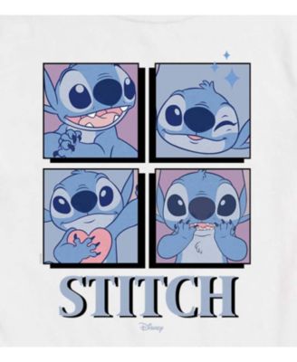 Trendy Juniors Lilo and Stitch grid Graphic Tee