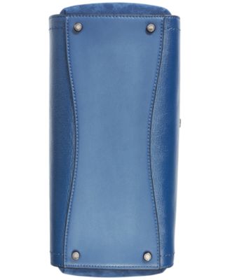 Roslyn Top Handle Suede Satchel 