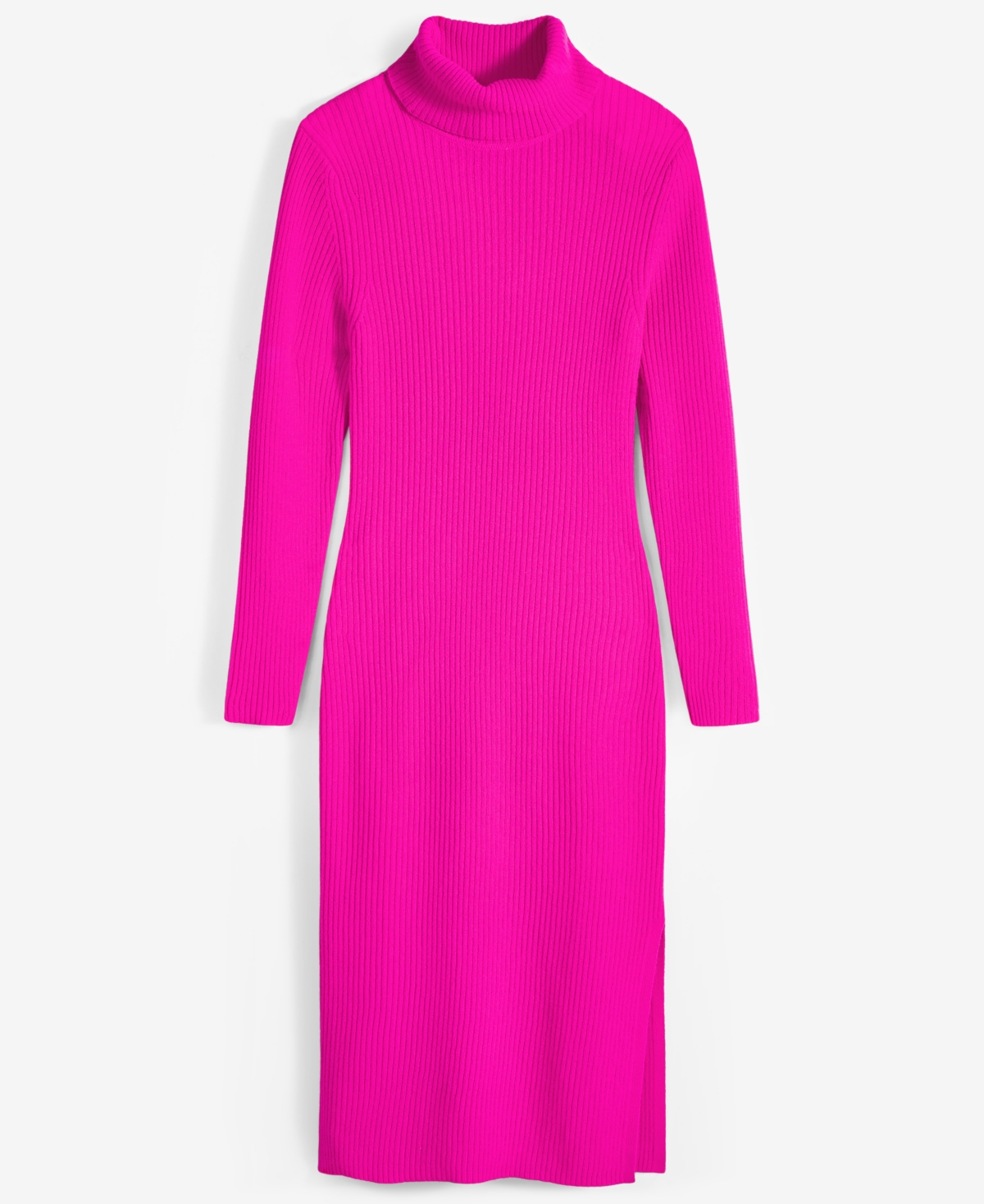 Charter Club Women's Petite 100% Cashmere Turtleneck Midi Sweater Dress, Created for Macy's