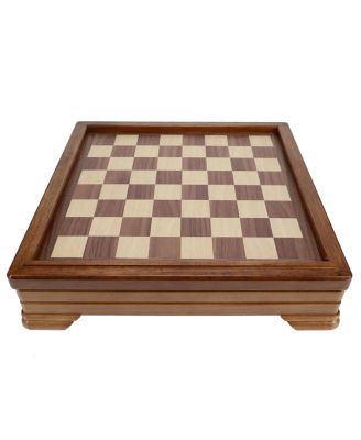 WE Games Walnut 7-Games-in-1 Combination Game Set - Includes Chess, Checkers, Backgammon, Dominoes, Cribbage, Poker, Dice and Cards
