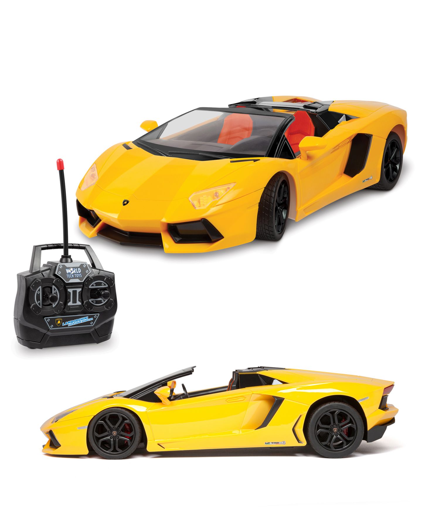 Детская игрушка World Tech Toys Lamborghini Aventador Roadster 1:14 Electric RC Car, цвет: Разноцветный — фото 2