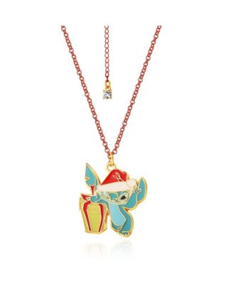 Lilo and Stitch Christmas Necklace and Earring Set