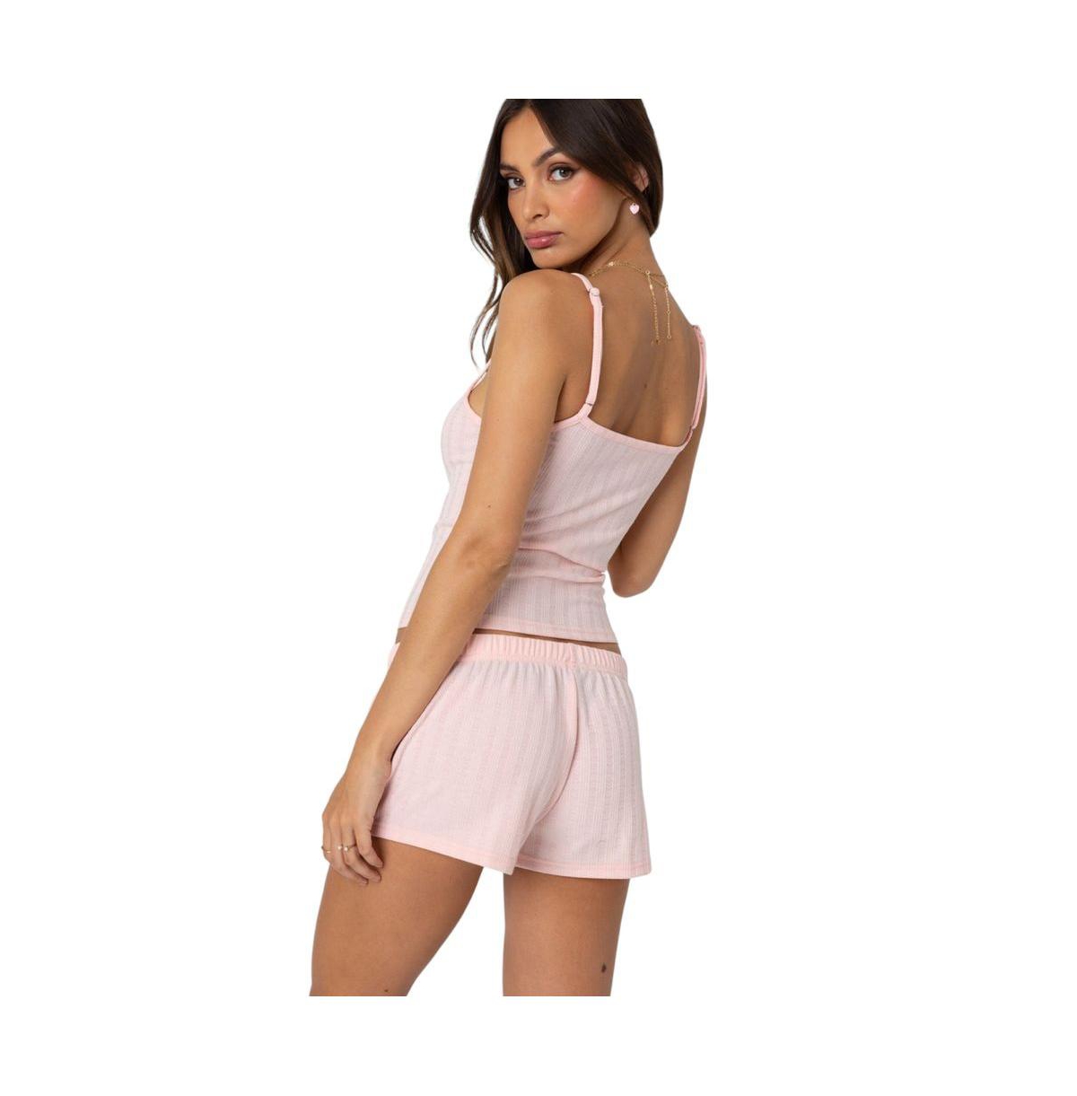 Edikted Women's Irene Pointelle Tank Top