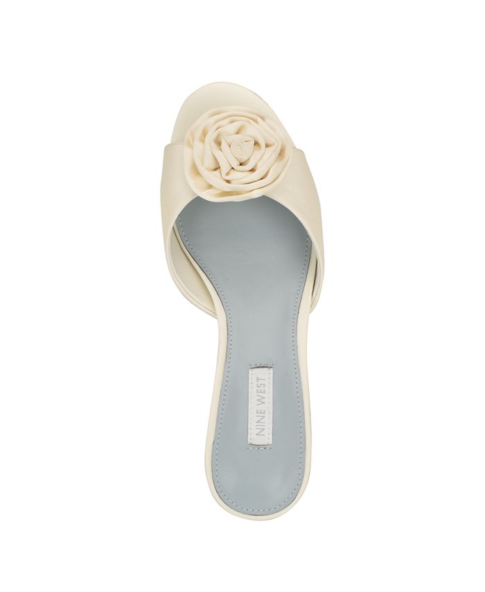 Nine West Women's Dhalia Bridal Tapered Heel Slip On Dress Sandals - Macy's