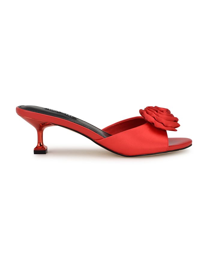 Nine West Women's Dhalia Tapered Heel Slip-on Dress Sandals - Macy's