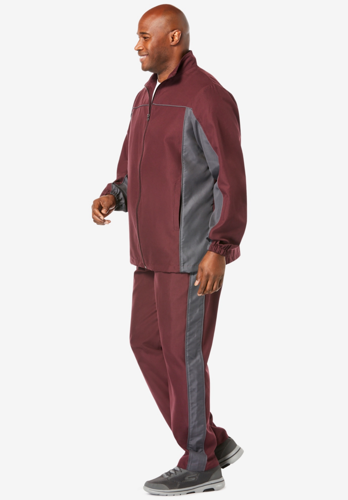KingSize Big & Tall Long Sleeve Colorblock Tracksuit