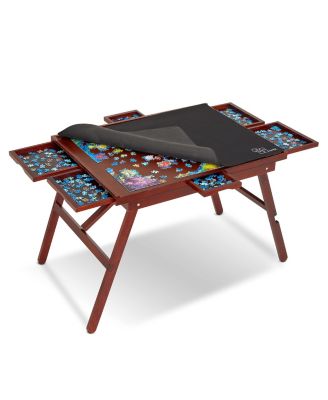 Jumbl 1500 outlet Piece Puzzle Board, 27” x 35 Puzzle Table W/Legs