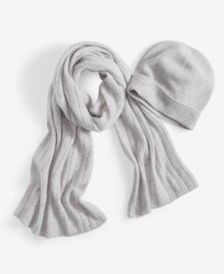 Ribbed 100% Cashmere Scarf, Created for Macy's