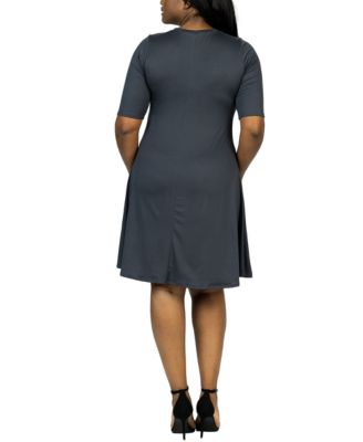 Plus Size Knee Length Dress