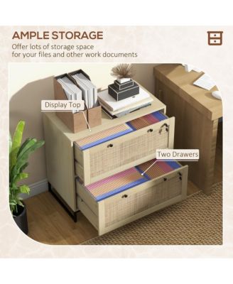 Lockable Filing Cabinet with Hanging Bar for Letter A4 Legal Size