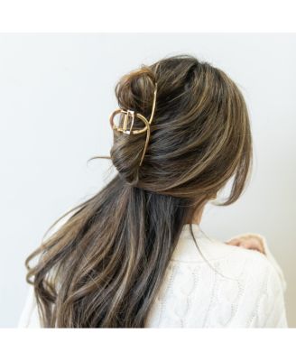Women s Looped Claw Clip - Gold