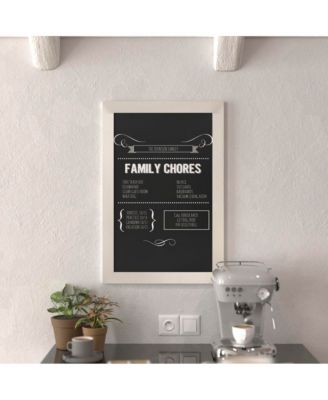 Wall Mounted Magnetic Chalkboard with Wooden Frame