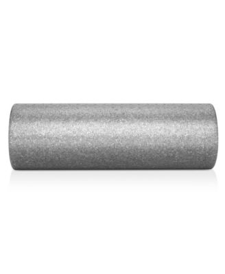 18" High-Density Foam Roller for Exercise, Massage, Muscle Recovery - Round, Gray