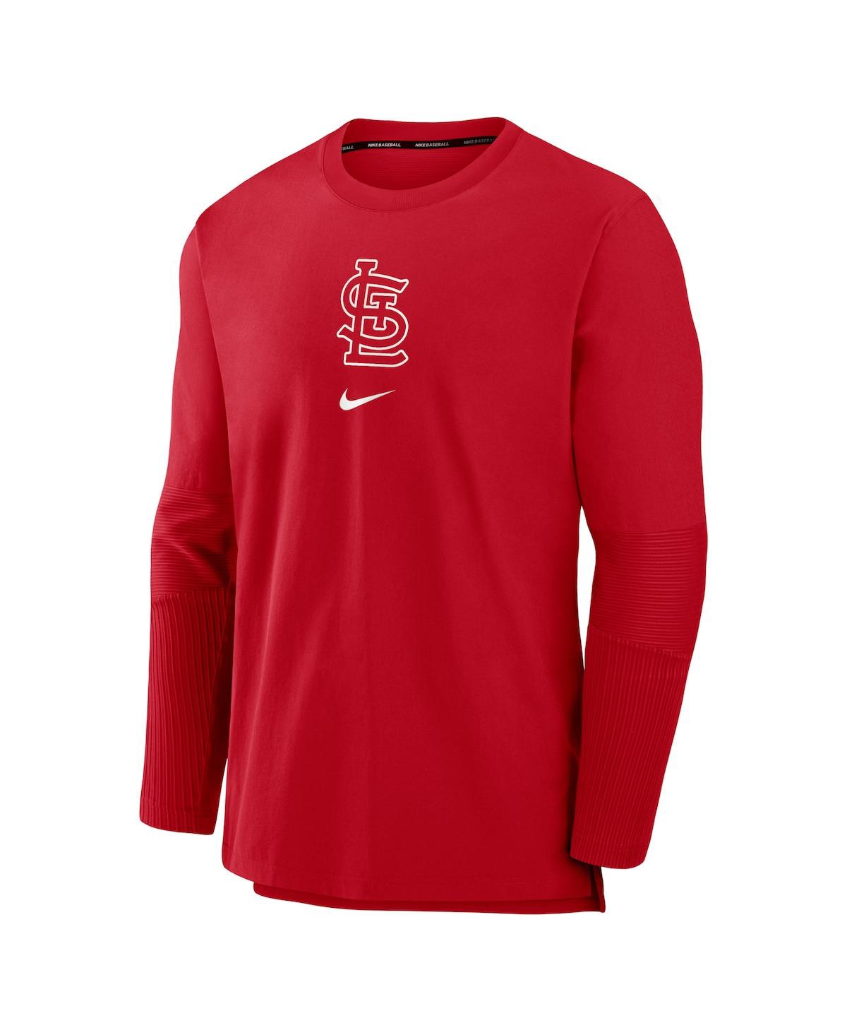 Nike Men's Red St. Louis Cardinals Authentic Collection Player Performance Pullover Sweatshirt In Red