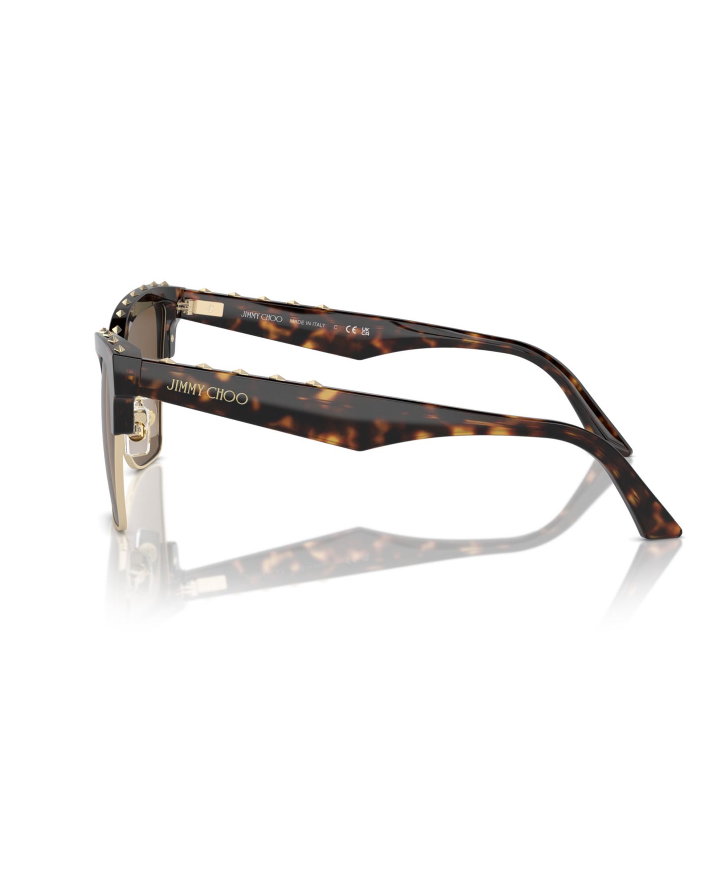 Женские солнцезащитные очки Jimmy Choo Sunglasses, JC5014, цвет: Тёмный коричневый — фото 3