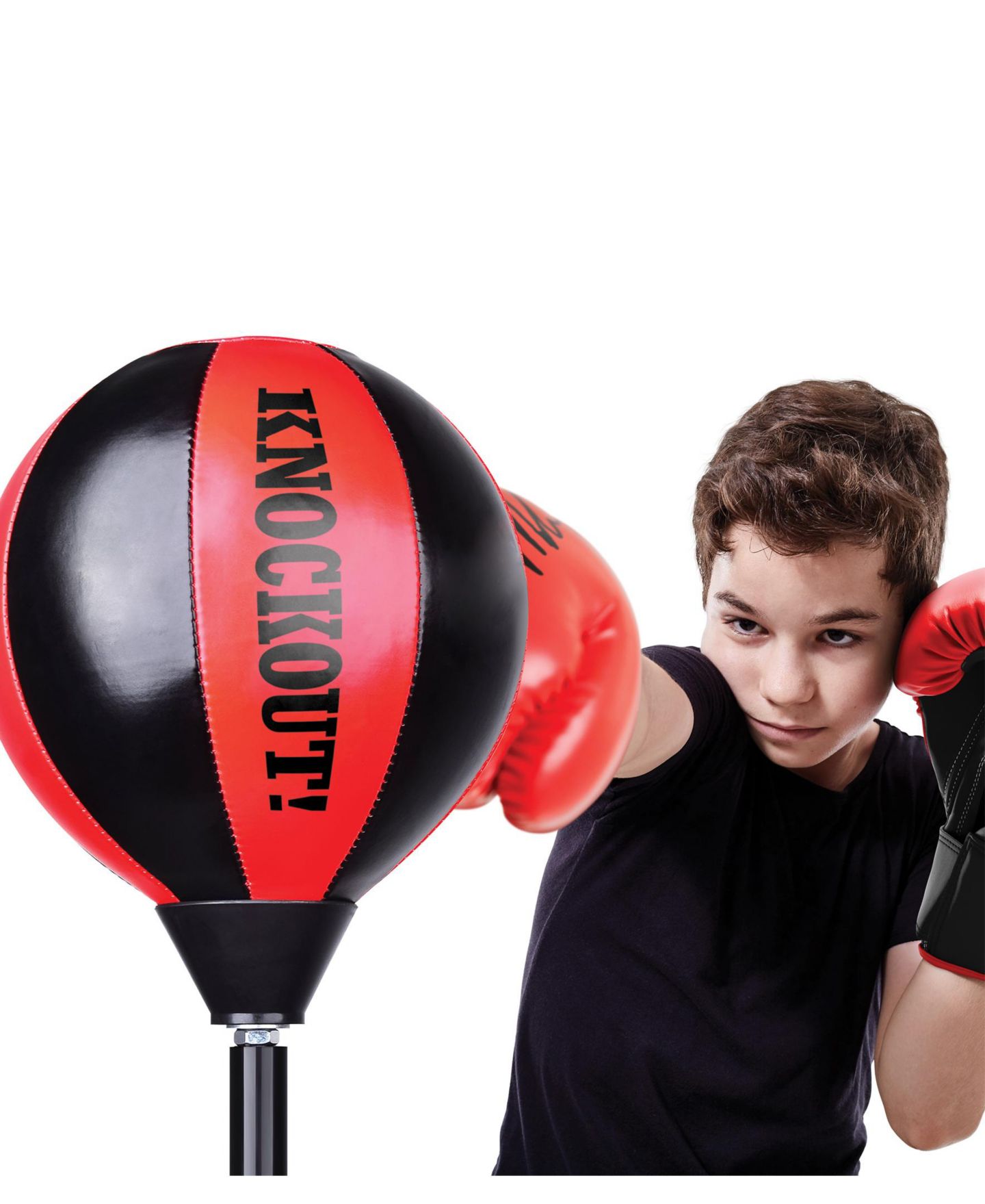 Детские игрушки World Tech Toys Mike Tyson All-Star Junior Adjustable Reflex Bag Boxing Set, от 6 лет, цвет: Разноцветный — фото 4