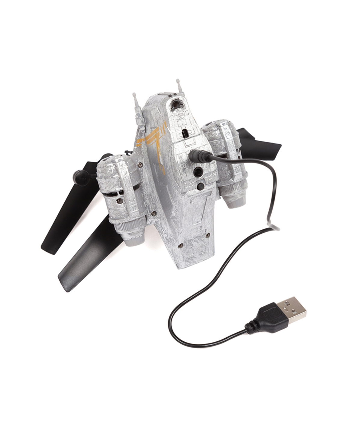 World Tech Toys Star Wars The Mandalorian Razor Crest Sculpted Head Ufo Helicopter In Multi