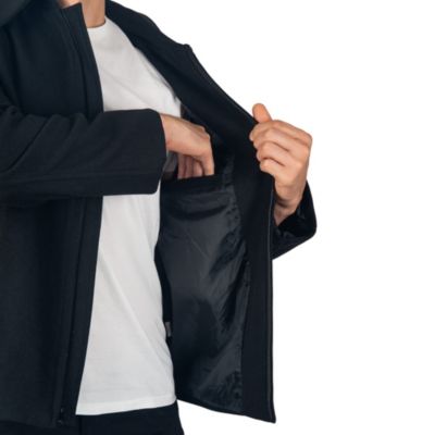 Men's Grant 28" Open Bottom Jacket Wool Blend JD Bomber Zippered Jacket