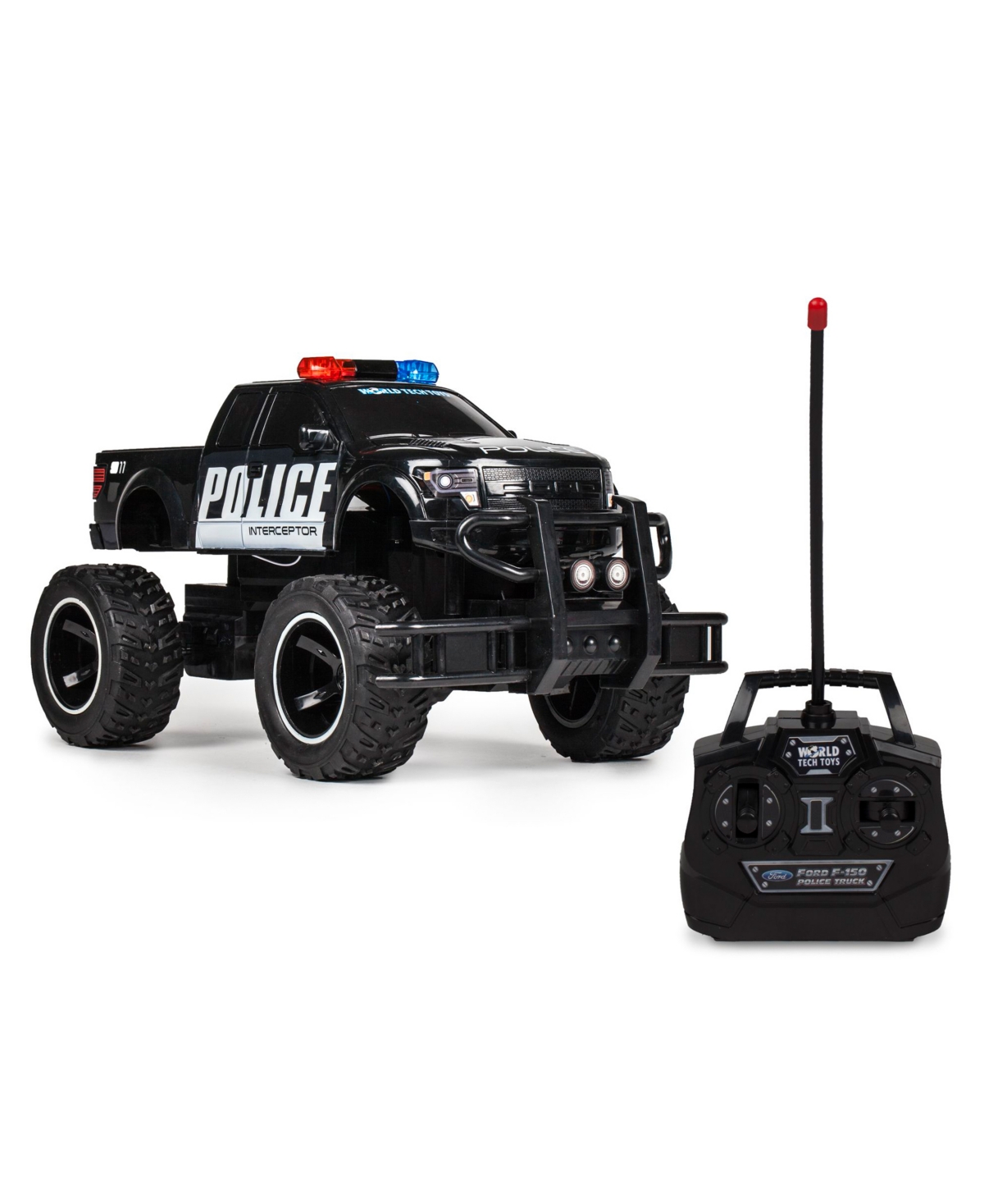 WORLD TECH TOYS OFFICIALLY LICENSED 1:14 FORD F150 SVT RAPTOR POLICE RC TRUCK