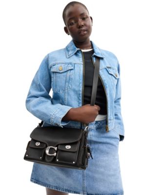 Tabby Turnlock Medium Soft Leather Shoulder Bag 