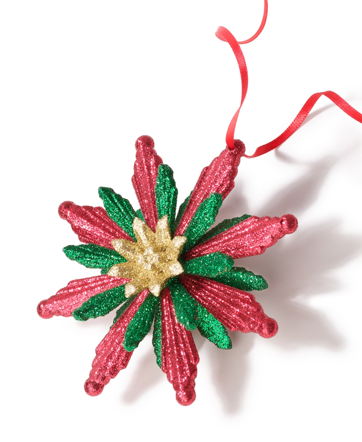 Holiday Lane Christmas Glitters Gold-tone Starburst Snowflake Ornament, Exclusively At Macy's In No Color