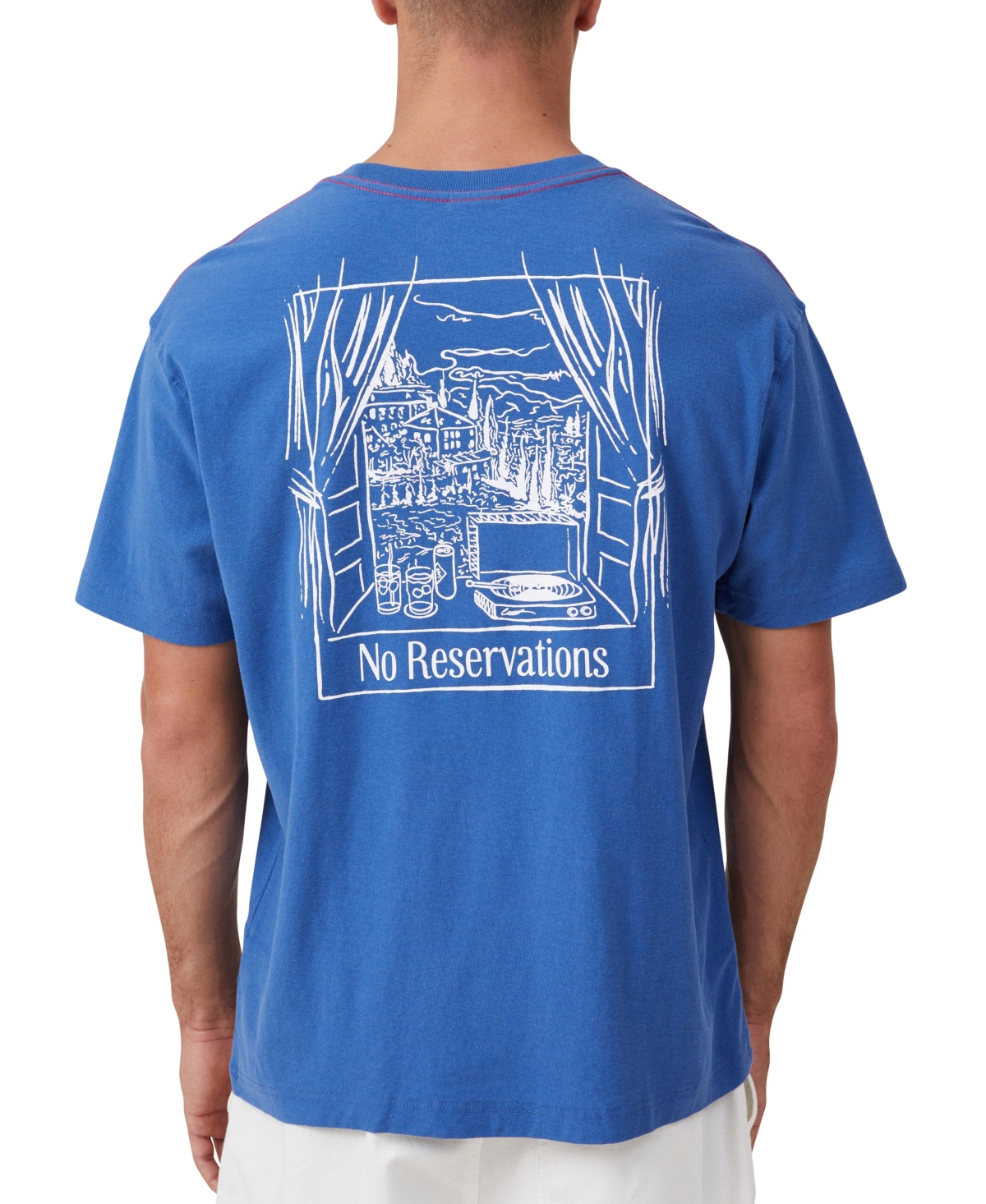 Cotton On Men's Premium Loose Fit Art T-Shirt -Vinyl