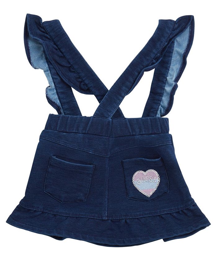 GUESS Baby Girl Bodysuit and Knit Denim Skirtall Set Macy's
