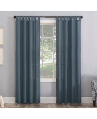 Clifford Heathered Texture Semi-Sheer Tab Top Curtain Panel