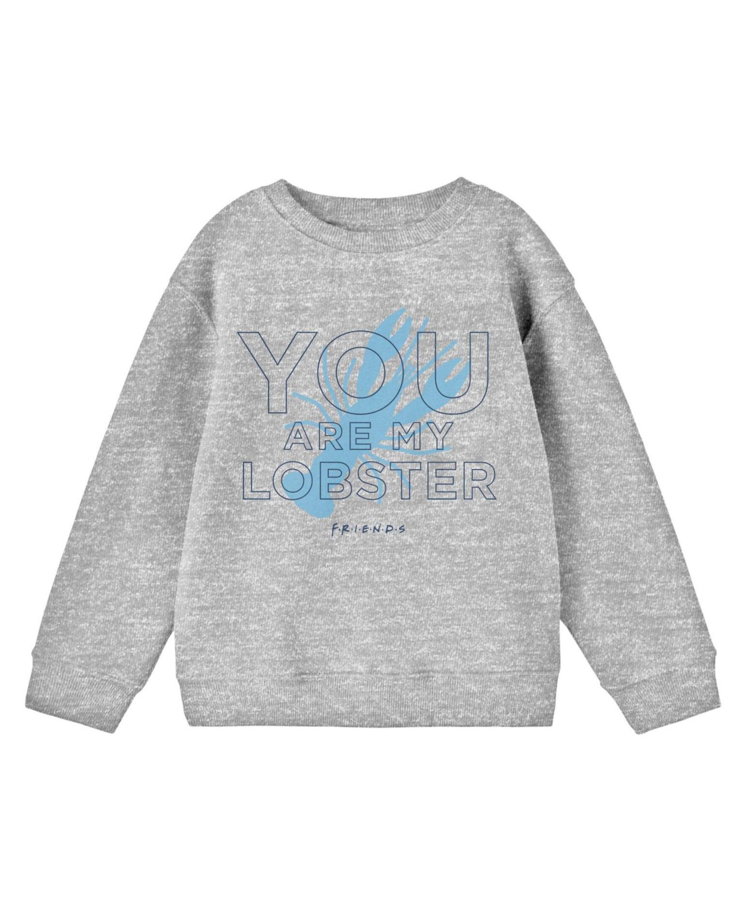 Boys TV Show You're My Lobster Youth Athletic Heather Long Sleeve Shirt