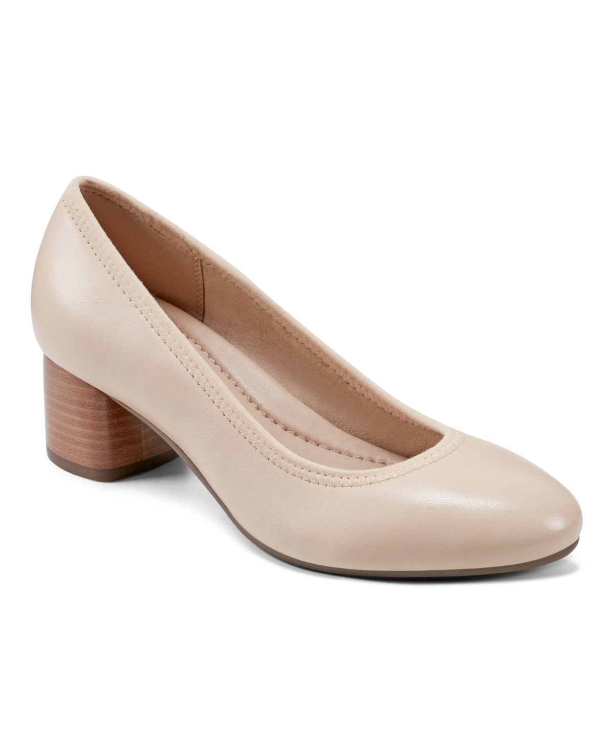 EARTH WOMEN'S RELLIA BLOCK HEEL BALLET PUMPS 