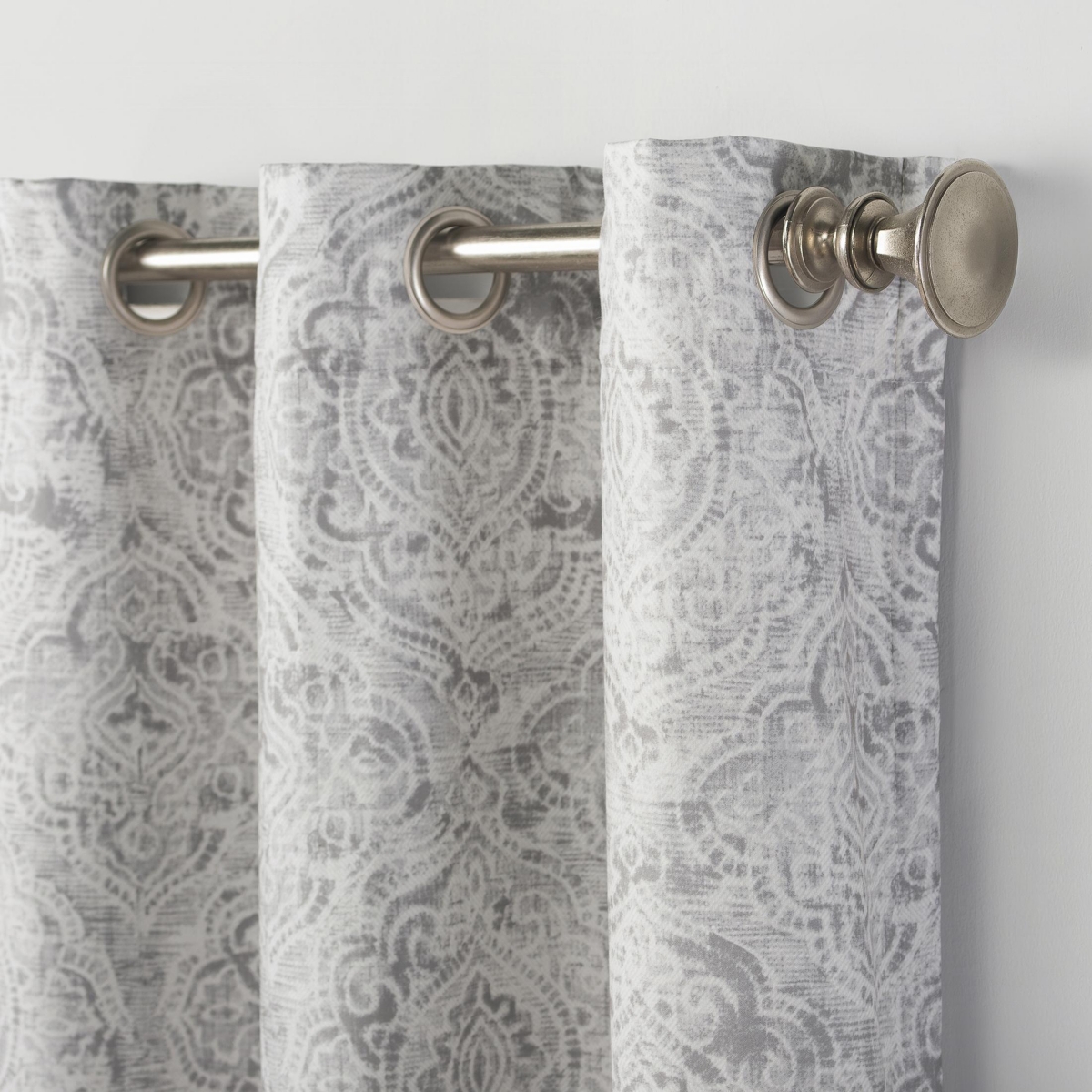 Kenji Medallion Draft Shield Fleece Insulated Room Darkening Grommet Curtain Panel
