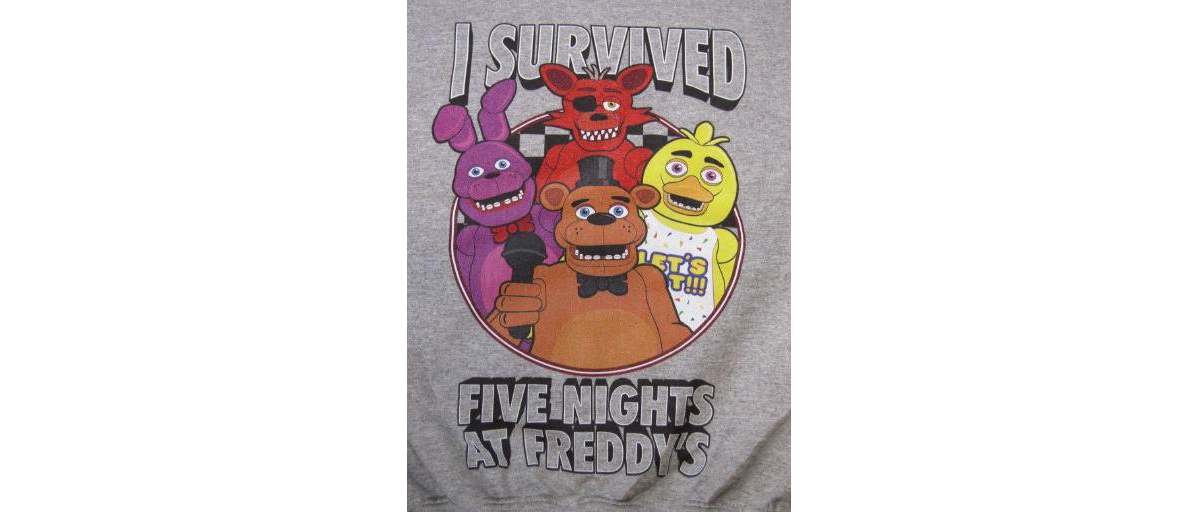 Five Nights at Freddy's Boys I Survived Athletic Heather Long Sleeve Shirt