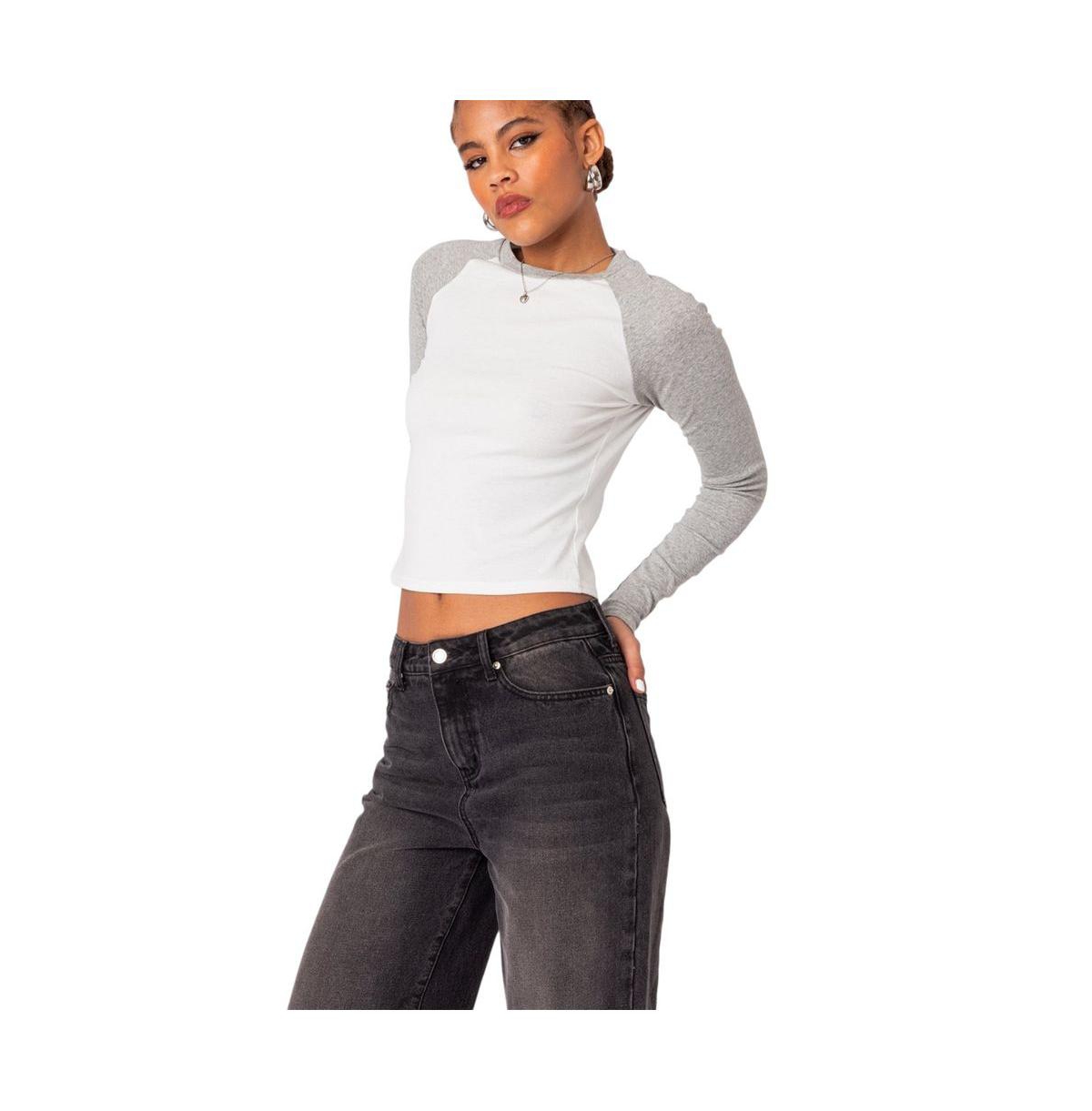 Edikted Women's Raya Long Sleeve T Shirt