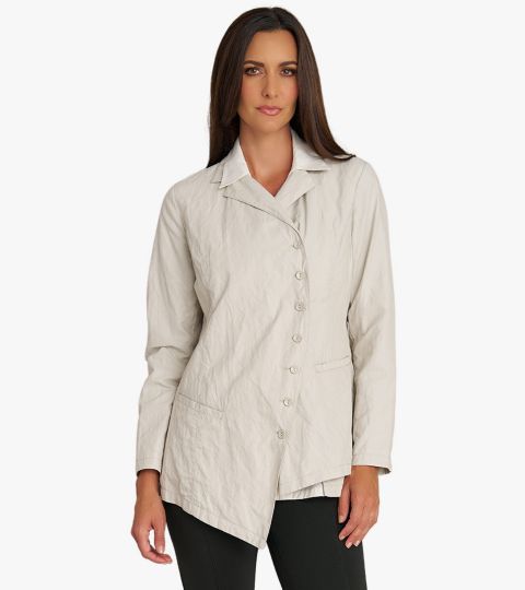 Женский пиджак Stella Carakasi Button Front The Edge Blazer, цвет: Берёзовый