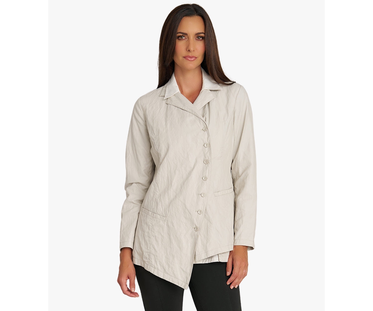 Women's Button Front The Edge Blazer - Birch