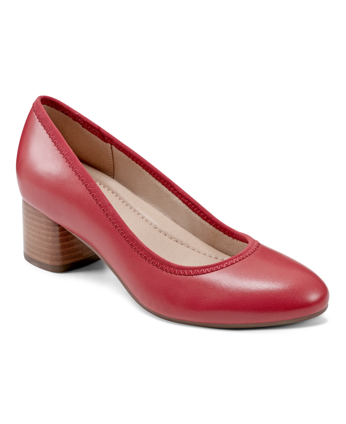 EARTH WOMEN'S RELLIA BLOCK HEEL BALLET PUMPS 