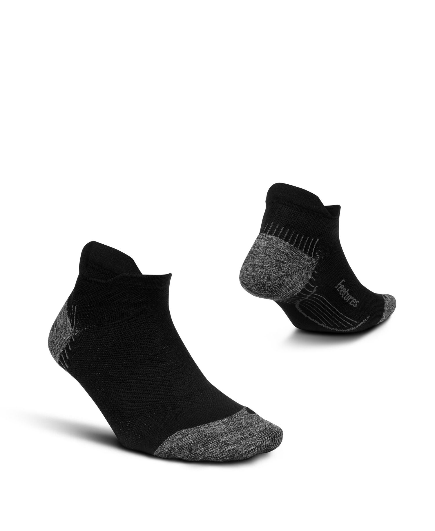 Men's Plantar Fasciitis Relief Sock Light Cushion No Show Tab - Targeted Compression Sock for Men - Large