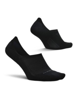 Men's Elite Light Cushion Invisible Socks - Anti-Slip Sport Sock Liner with Targeted Compression