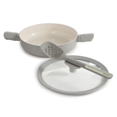 Balance Non-stick Ceramic Saute Pan 10.25", 3.1qt. With Glass Lid, Recycled Aluminum