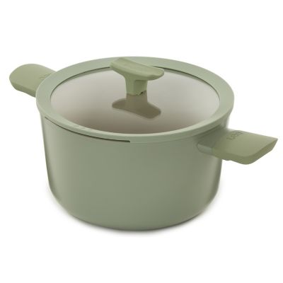 Balance Non-stick Ceramic Stockpot 10", 4.6qt. With Glass Lid, Recycled Aluminum