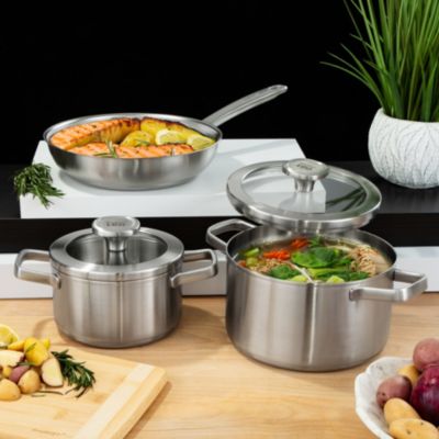 Graphite Recycled 18/10 Stainless Steel Frying Pan 10"